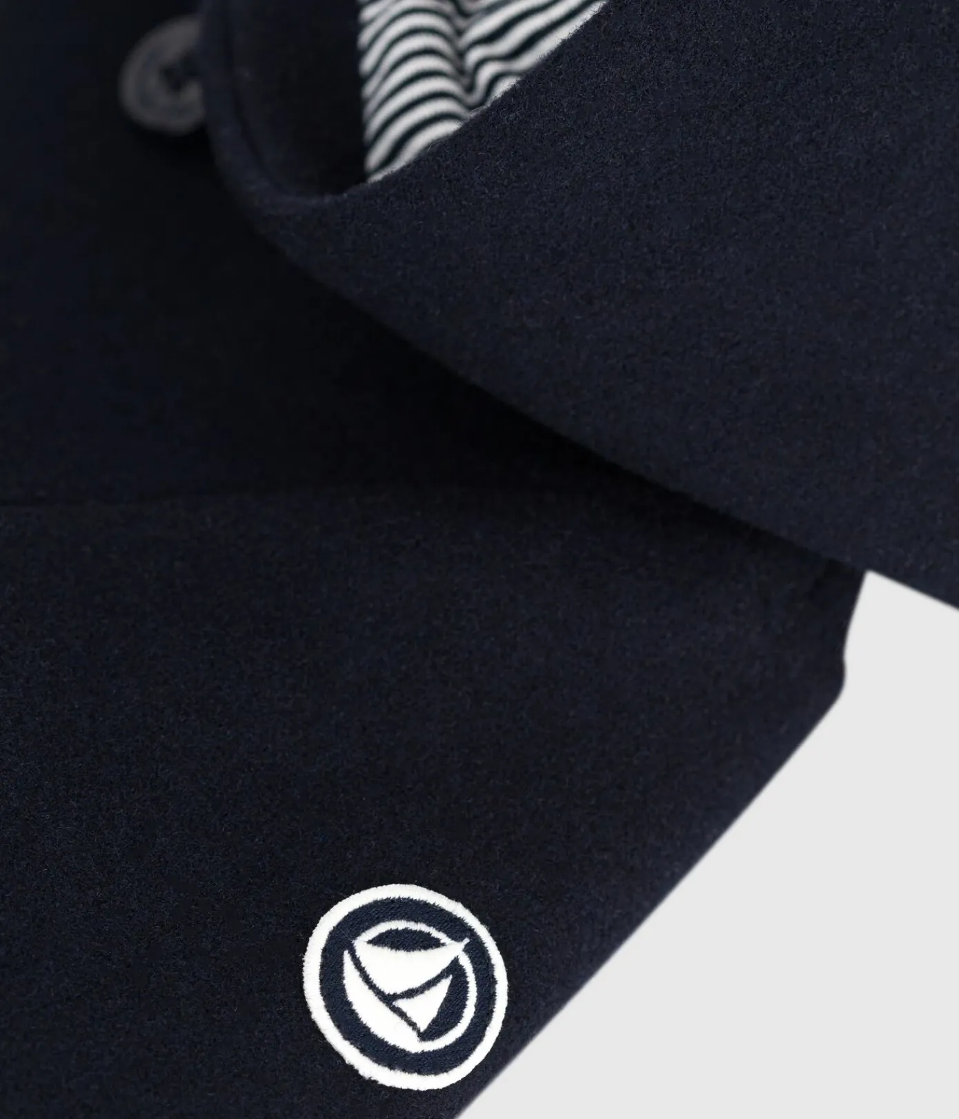 Petit Bateau Jacken, Anoraks*Kinder-Caban aus einfarbiger Schurwolle blau SMOKING