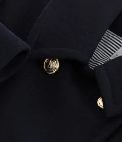 Petit Bateau Mäntel, Jacken, Regenjacken*Kinder-Caban aus einfarbiger Schurwolle blau SMOKING