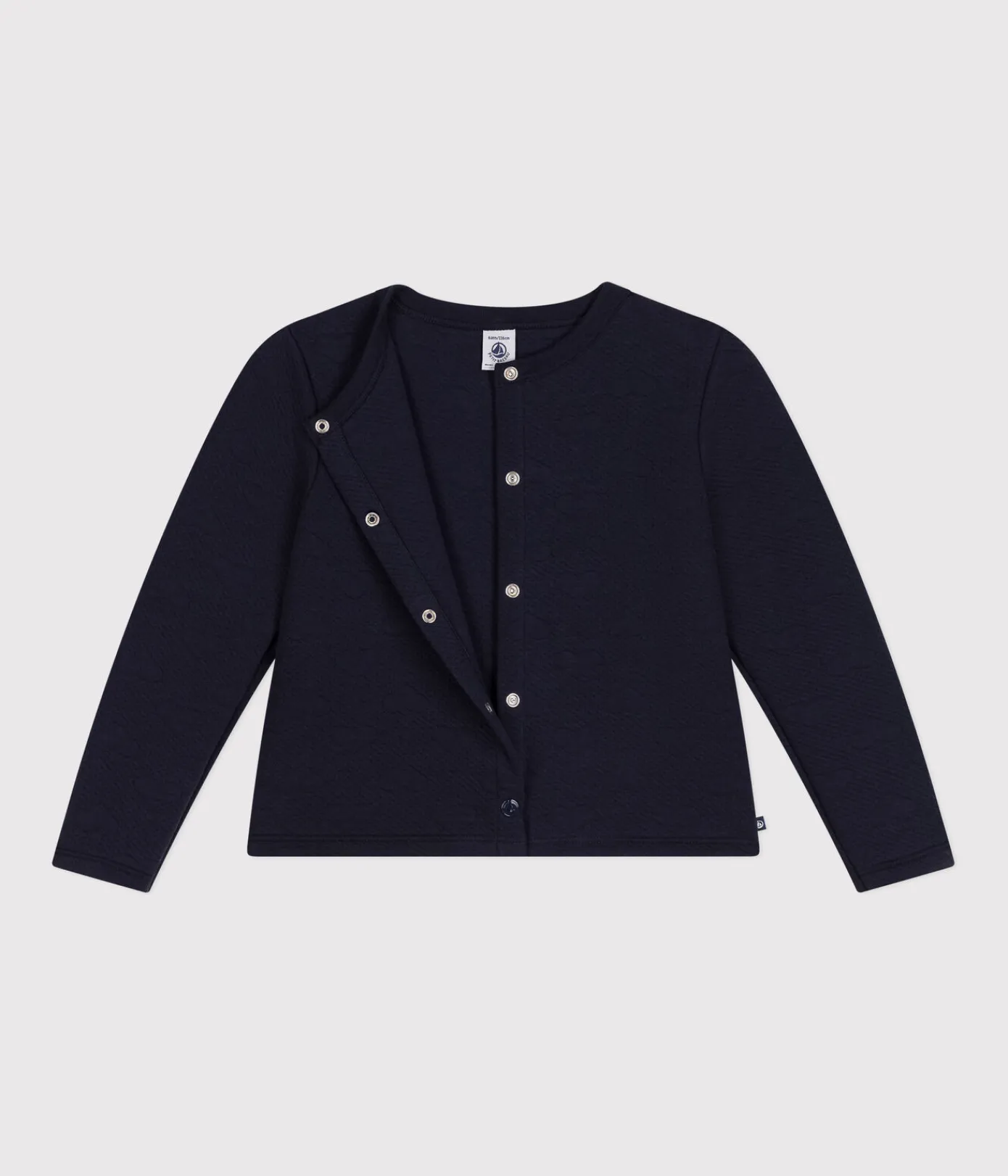 Petit Bateau Sweatshirts, Pullover, Cardigans*Kinder-Cardigan aus Doppeljersey für Mädchen blau SMOKING