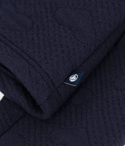 Petit Bateau Sweatshirts, Pullover, Cardigans*Kinder-Cardigan aus Doppeljersey für Mädchen blau SMOKING