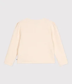 Petit Bateau Sweatshirts, Pullover, Cardigans*Kinder-Cardigan aus Doppeljersey für Mädchen naturfarben AVALANCHE