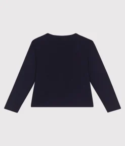 Petit Bateau Sweatshirts, Pullover, Cardigans*Kinder-Cardigan aus einfarbiger Baumwolle blau SMOKING