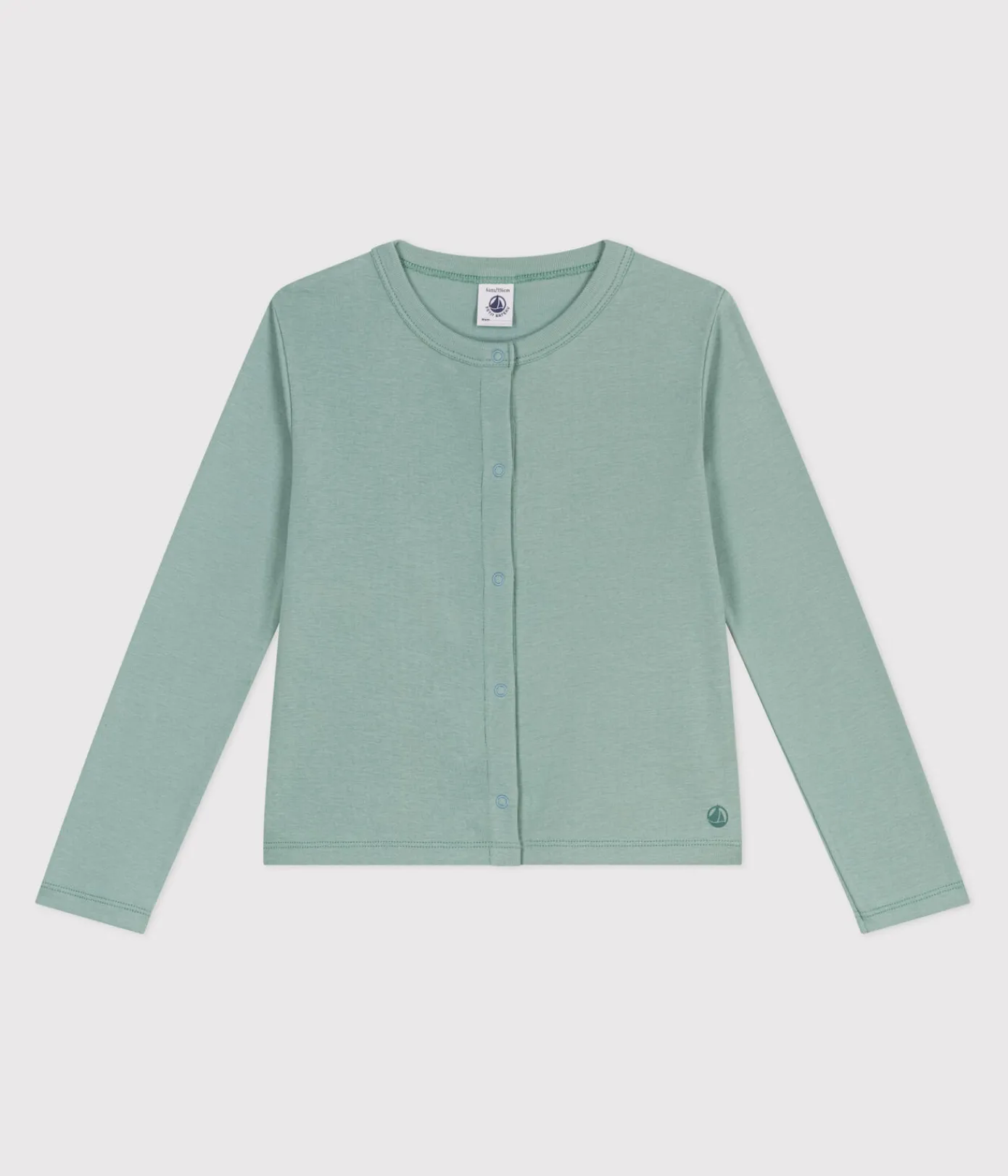 Petit Bateau Sweatshirts, Pullover, Cardigans*Kinder-Cardigan aus einfarbiger Baumwolle grün PAUL