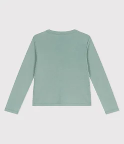 Petit Bateau Sweatshirts, Pullover, Cardigans*Kinder-Cardigan aus einfarbiger Baumwolle grün PAUL