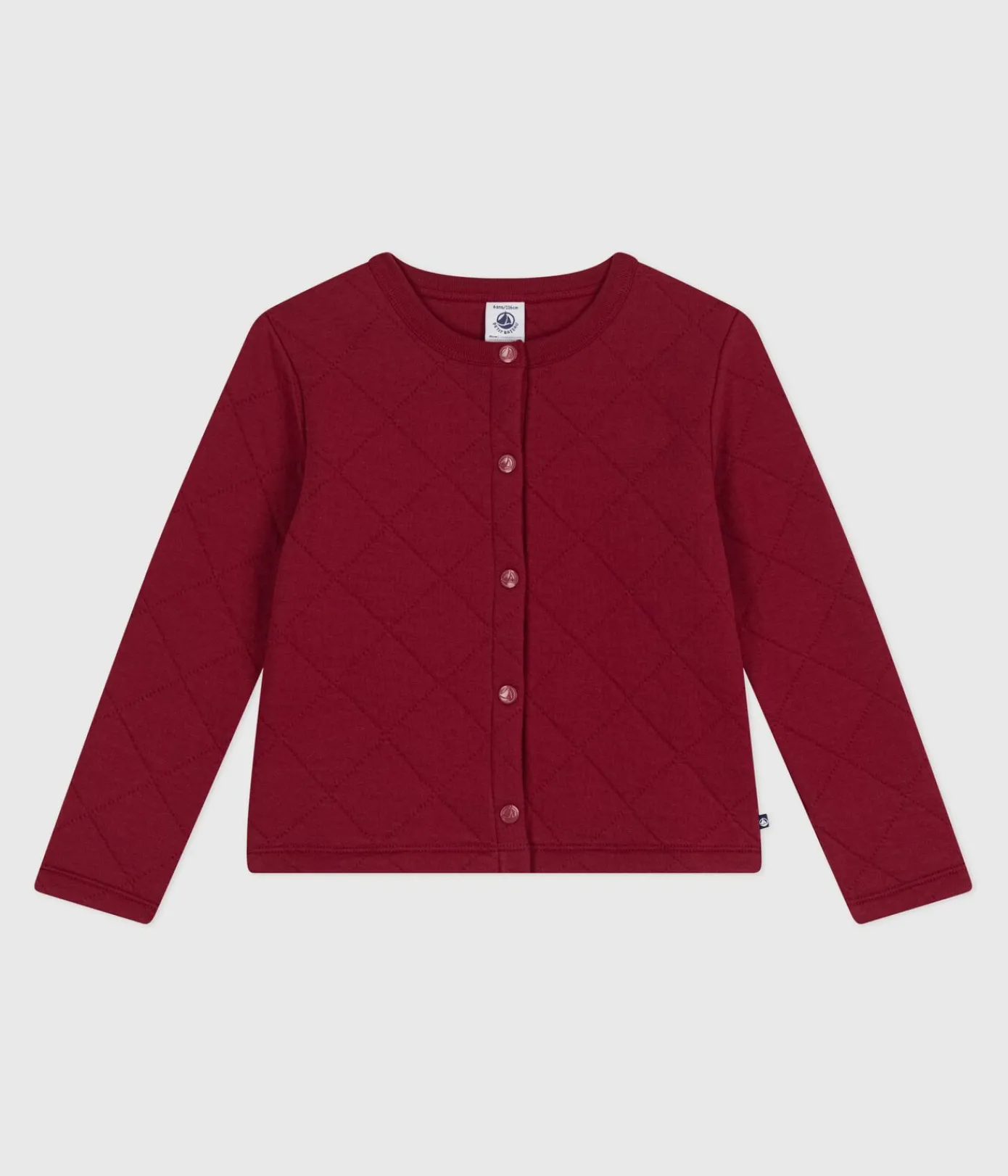 Petit Bateau Sweatshirts, Pullover, Cardigans*Kinder-Cardigan aus einfarbiger Baumwolle AMARANTE