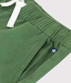 Petit Bateau Shorts, Jeans, Hosen*Kinder-Hose aus Baumwolle grün PALMERAIE