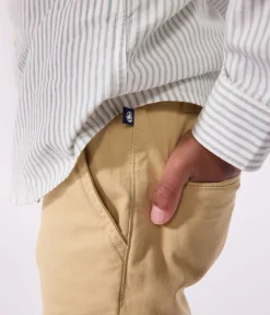 Petit Bateau Shorts, Jeans, Hosen*Kinder-Hose aus Chino für Jungen beige FACILE