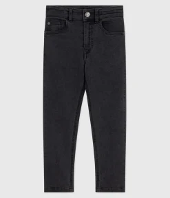 Petit Bateau Shorts, Jeans, Hosen*Kinder-Hose aus Denim schwarz NOIR DELAVE
