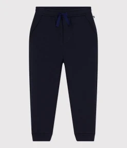 Petit Bateau Shorts, Jeans, Hosen*Kinder-Hose aus Doppeljersey für Jungen blau SMOKING