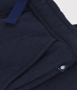 Petit Bateau Shorts, Jeans, Hosen*Kinder-Hose aus Doppeljersey für Jungen blau SMOKING