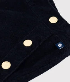 Petit Bateau Shorts, Hosen, Leggings*Kinder-Hose aus einfarbigem Fein-Cord blau SMOKING