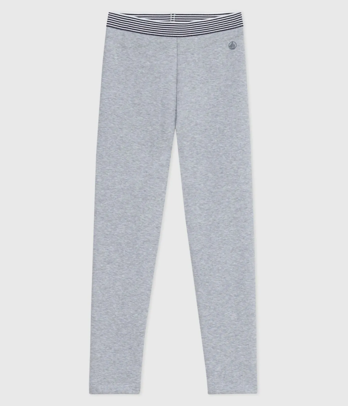 Petit Bateau Shorts, Hosen, Leggings*Kinder-Hose im Leggings-Stil aus einfarbiger Baumwolle grau FUMEE CHINE