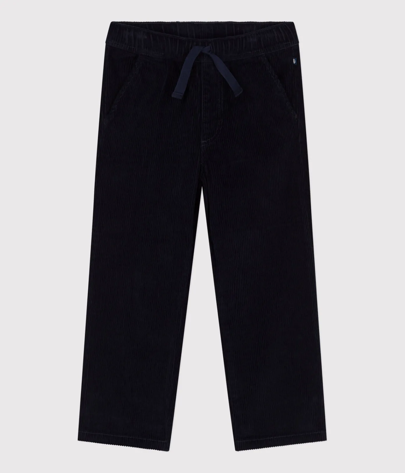 Petit Bateau Shorts, Jeans, Hosen*Kinder-Hose mit geradem Schnitt aus Fein-Cord für Jungen blau SMOKING