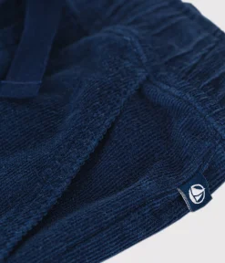 Petit Bateau Shorts, Jeans, Hosen*Kinder-Hose mit geradem Schnitt aus Fein-Cord für Jungen CREPUSCULE