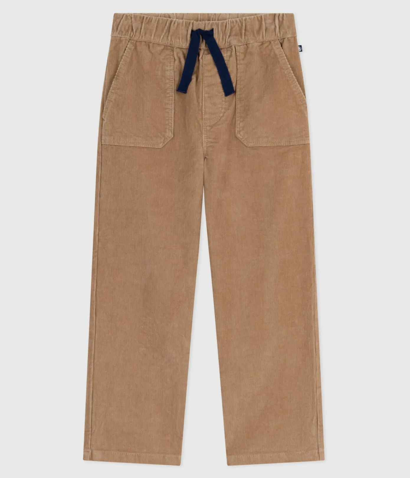 Petit Bateau Shorts, Jeans, Hosen*Kinder-Hose mit geradem Schnitt aus einfarbigem Fein-Cord beige ROCHE CLAIR