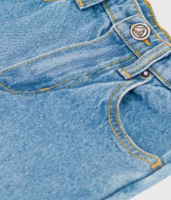 Petit Bateau Shorts, Jeans, Hosen*Kinder-Hose mit geradem Schnitt aus Denim für Jungen ULTRA BLEACH
