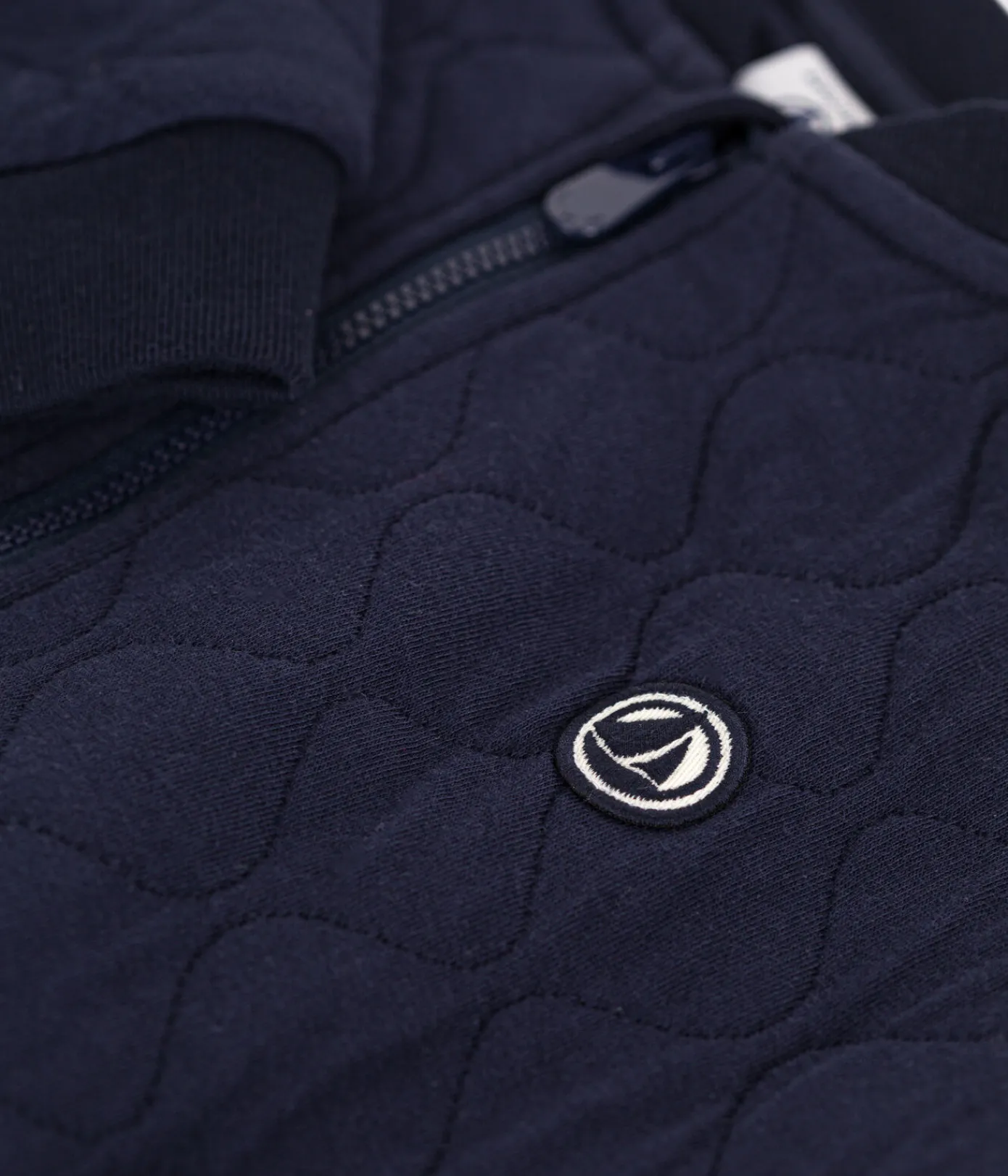 Petit Bateau Sweatshirts, Pullover, Cardigans*Kinder-Jacke aus Doppeljersey für Jungen blau SMOKING