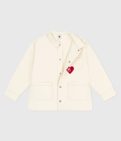 Petit Bateau Mäntel, Jacken, Regenjacken*Kinder-Jeansjacke einfarbig naturfarben MILK