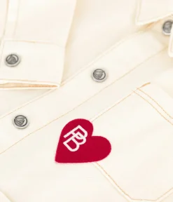 Petit Bateau Mäntel, Jacken, Regenjacken*Kinder-Jeansjacke einfarbig naturfarben MILK