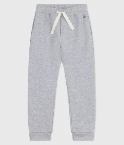 Petit Bateau Shorts, Jeans, Hosen*Kinder-Jogginghose aus einfarbiger Baumwolle grau FUMEE CHINE