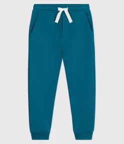 Petit Bateau Shorts, Jeans, Hosen*Kinder-Jogginghose aus einfarbiger Baumwolle grün DRAGONFLY