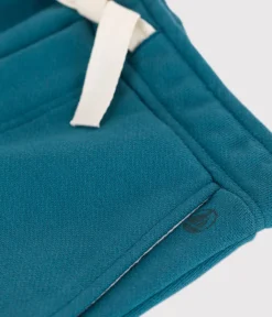 Petit Bateau Shorts, Jeans, Hosen*Kinder-Jogginghose aus einfarbiger Baumwolle grün DRAGONFLY