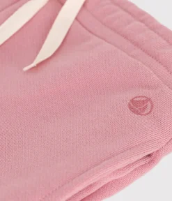 Petit Bateau Shorts, Hosen, Leggings*Kinder-Jogginghose aus einfarbiger Baumwolle rosa CHARME