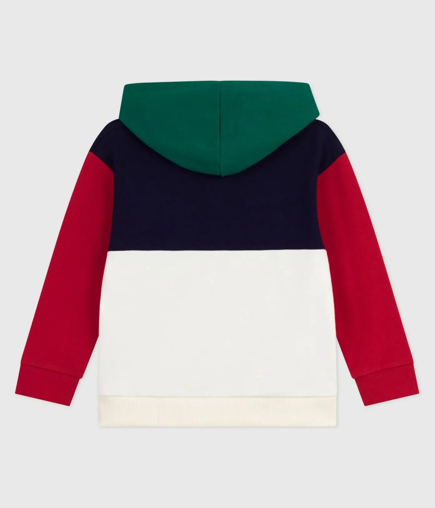 Petit Bateau Sweatshirts, Pullover, Cardigans*Kinder-Kapuzensweatshirt aus Baumwolle im Colorblock blau SOIR/ MULTICO