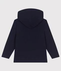 Petit Bateau Sweatshirts, Pullover, Cardigans*Kinder-Kapuzensweatshirt mit Reißverschluss aus einfarbiger Baumwolle blau SMOKING