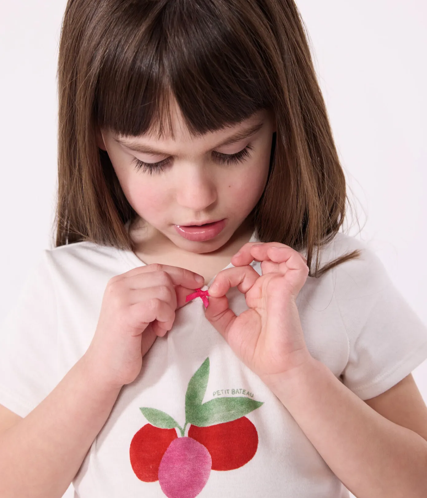 Petit Bateau Schlafanzüge, Nachthemden*Kinder-Kurzpyjama aus Baumwolle mit Frucht-Motiv weiss MARSHMALLOW/weiss MULTICO