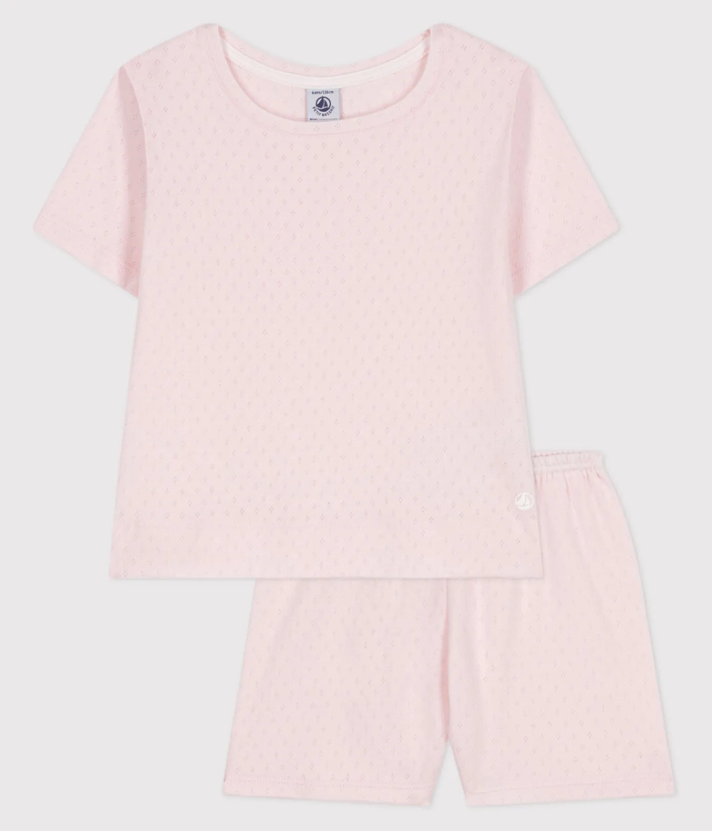 Petit Bateau Schlafanzüge, Nachthemden*Kinder-Kurzpyjama aus Baumwolle rosa FLEUR