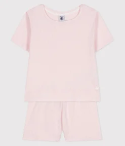 Petit Bateau Schlafanzüge, Nachthemden*Kinder-Kurzpyjama aus Baumwolle rosa FLEUR