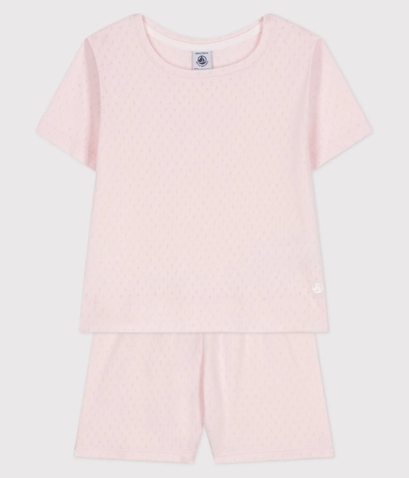 Petit Bateau Schlafanzüge, Nachthemden*Kinder-Kurzpyjama aus Baumwolle rosa FLEUR