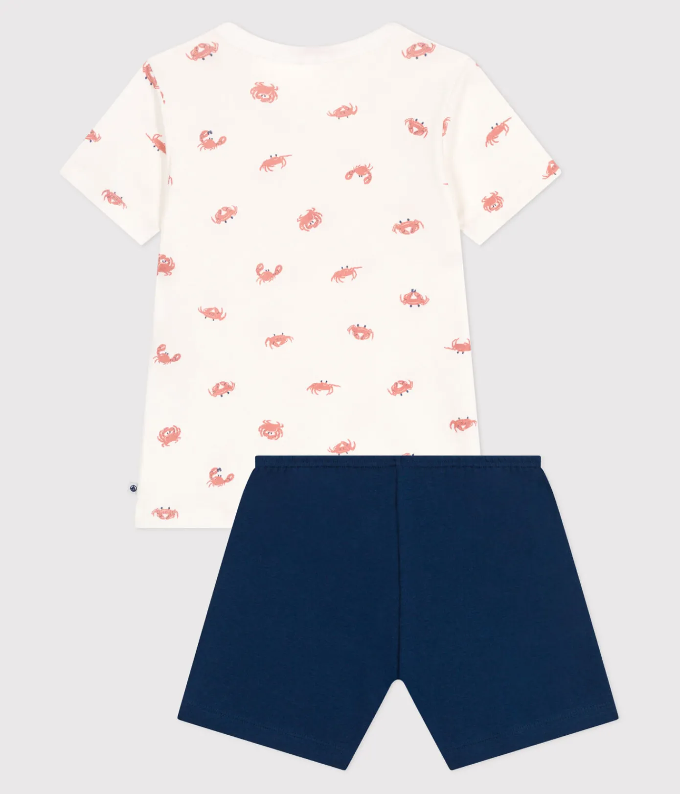 Petit Bateau Schlafanzüge, Pyjamas*Kinder-Kurzpyjama aus Baumwolle mit Krebs-Motiv INCOGNITO/ MULTICO