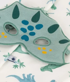 Petit Bateau Schlafanzüge, Pyjamas|Schlafanzüge, Nachthemden*Kinder-Kurzpyjama zum Verkleiden aus Baumwolle mit Dinos weiss MARSHMALLOW/weiss MULTICO