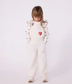 Petit Bateau Shorts, Hosen, Leggings*Kinder-Latzhose aus einfarbigem Denim naturfarben MILK