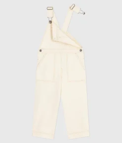 Petit Bateau Shorts, Hosen, Leggings*Kinder-Latzhose aus einfarbigem Denim naturfarben MILK