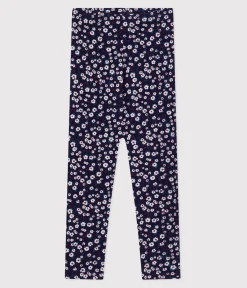 Petit Bateau Shorts, Hosen, Leggings*Kinder-Leggings aus einfarbiger Baumwolle mit Muster blau SOIR/ MULTICO