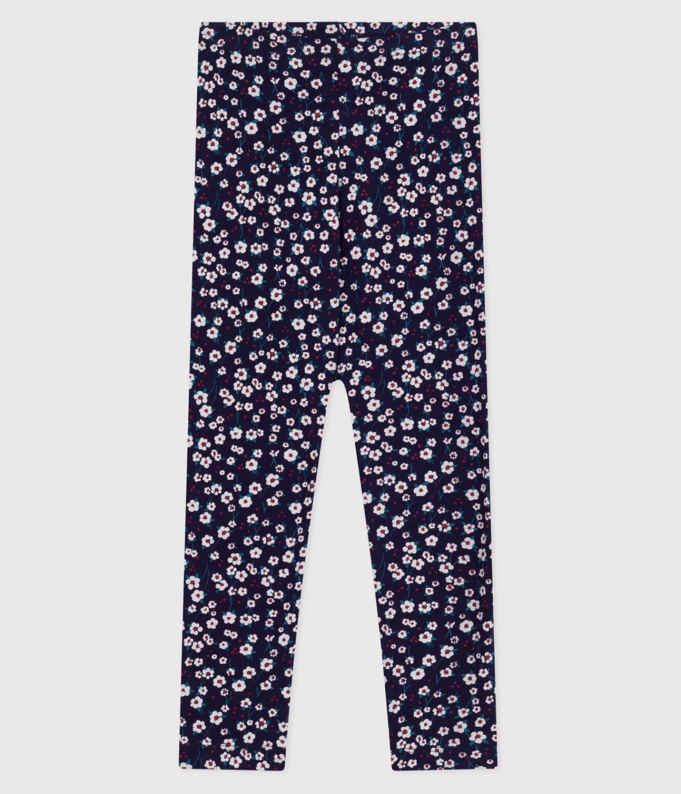 Petit Bateau Shorts, Hosen, Leggings*Kinder-Leggings aus einfarbiger Baumwolle mit Muster blau SOIR/ MULTICO