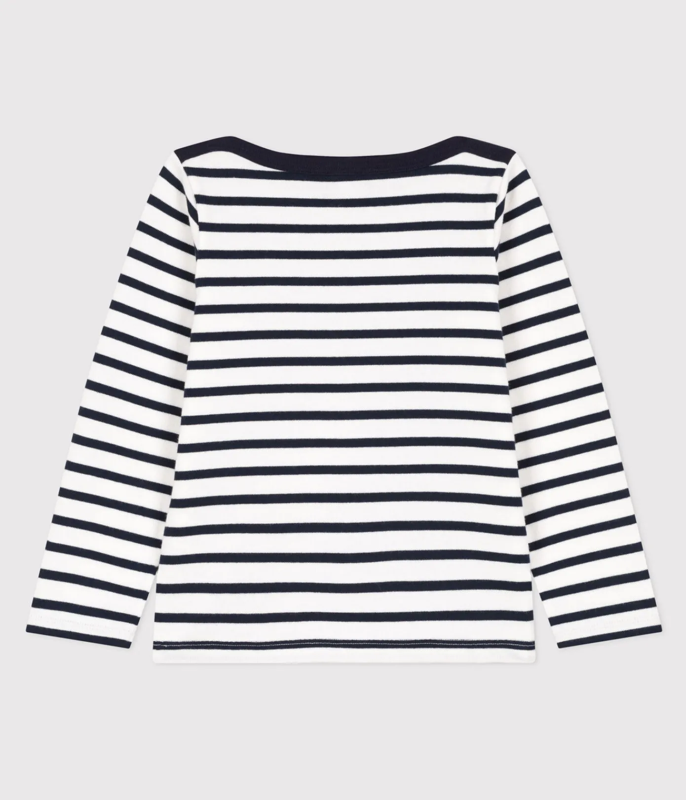 Petit Bateau Sweatshirts, Pullover, Cardigans|Sweatshirts, Pullover, Cardigans*Kinder-Matrosenshirt aus Bio-Baumwolle weiss MARSHMALLOW/blau SMOKING
