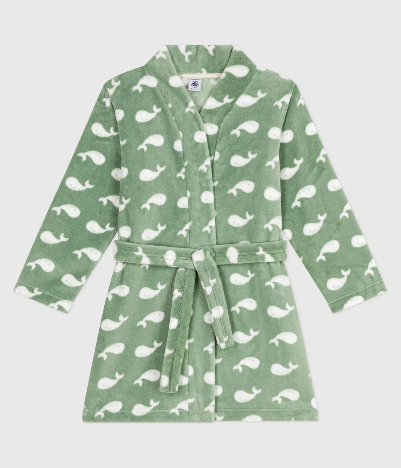 Petit Bateau Heim- Und Badetextilien|Heim- Und Badetextilien*Kinder-Morgenmantel aus Fleece mit Muster SAULE/ MARSHMALLOW