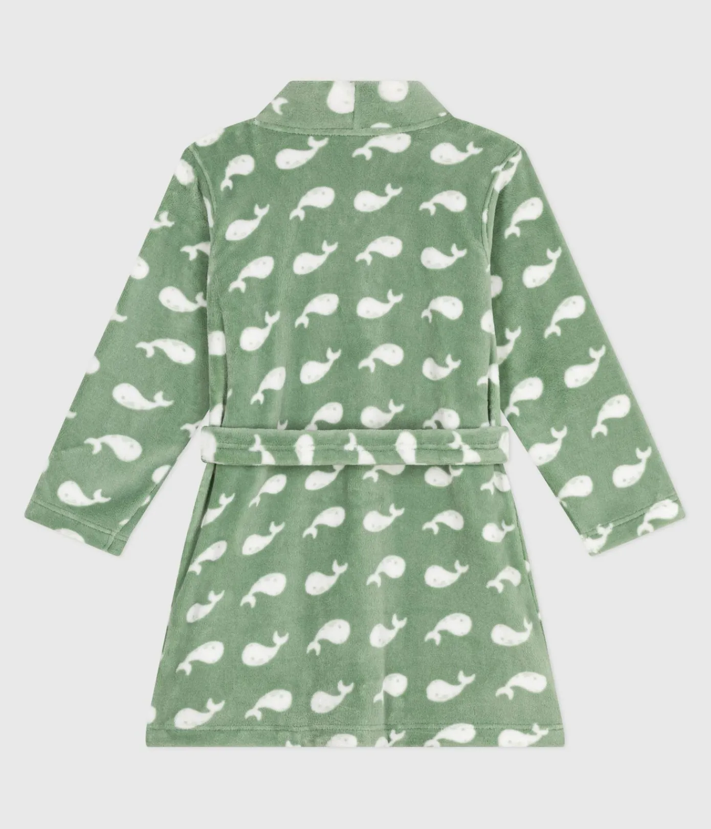 Petit Bateau Heim- Und Badetextilien|Heim- Und Badetextilien*Kinder-Morgenmantel aus Fleece mit Muster SAULE/ MARSHMALLOW