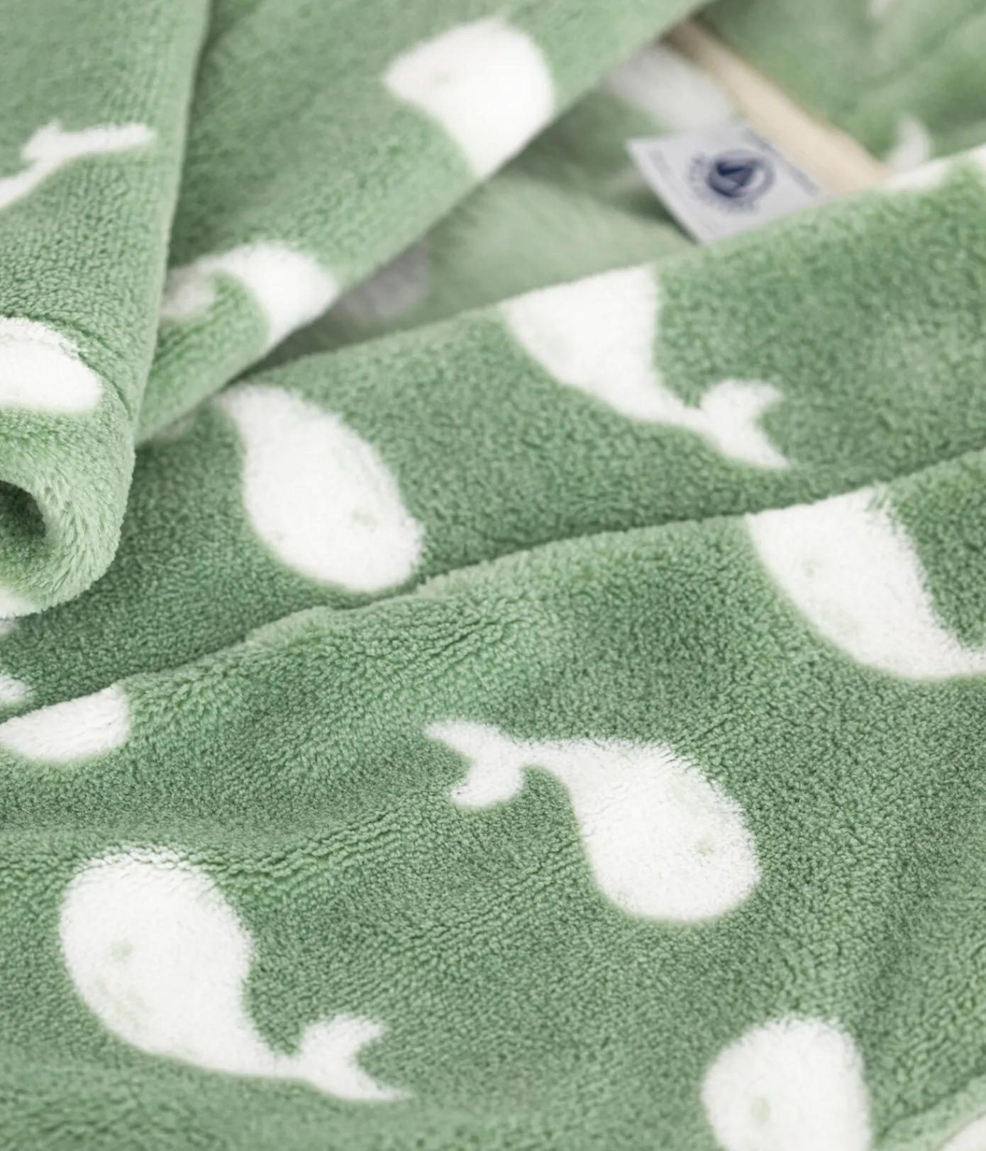 Petit Bateau Heim- Und Badetextilien|Heim- Und Badetextilien*Kinder-Morgenmantel aus Fleece mit Muster SAULE/ MARSHMALLOW