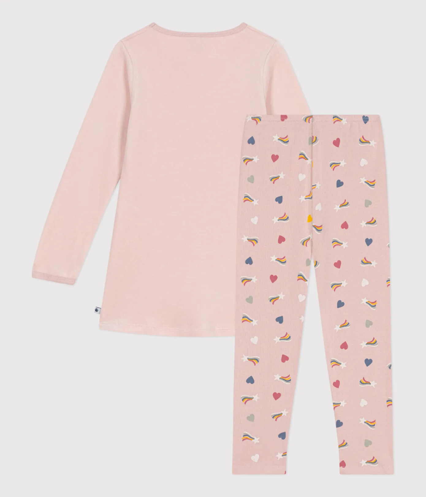 Petit Bateau Schlafanzüge, Nachthemden*Kinder-Nachthemd aus Nicki. rosa SALINE/weiss MULTICO