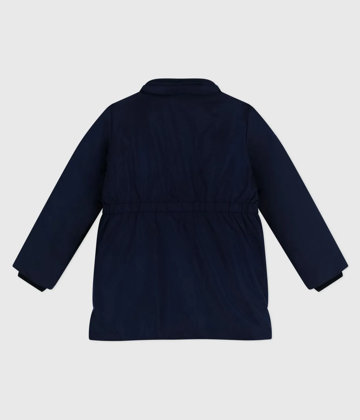 Petit Bateau Mäntel, Jacken, Regenjacken*Kinder-Parka halblang und einfarbig blau SMOKING