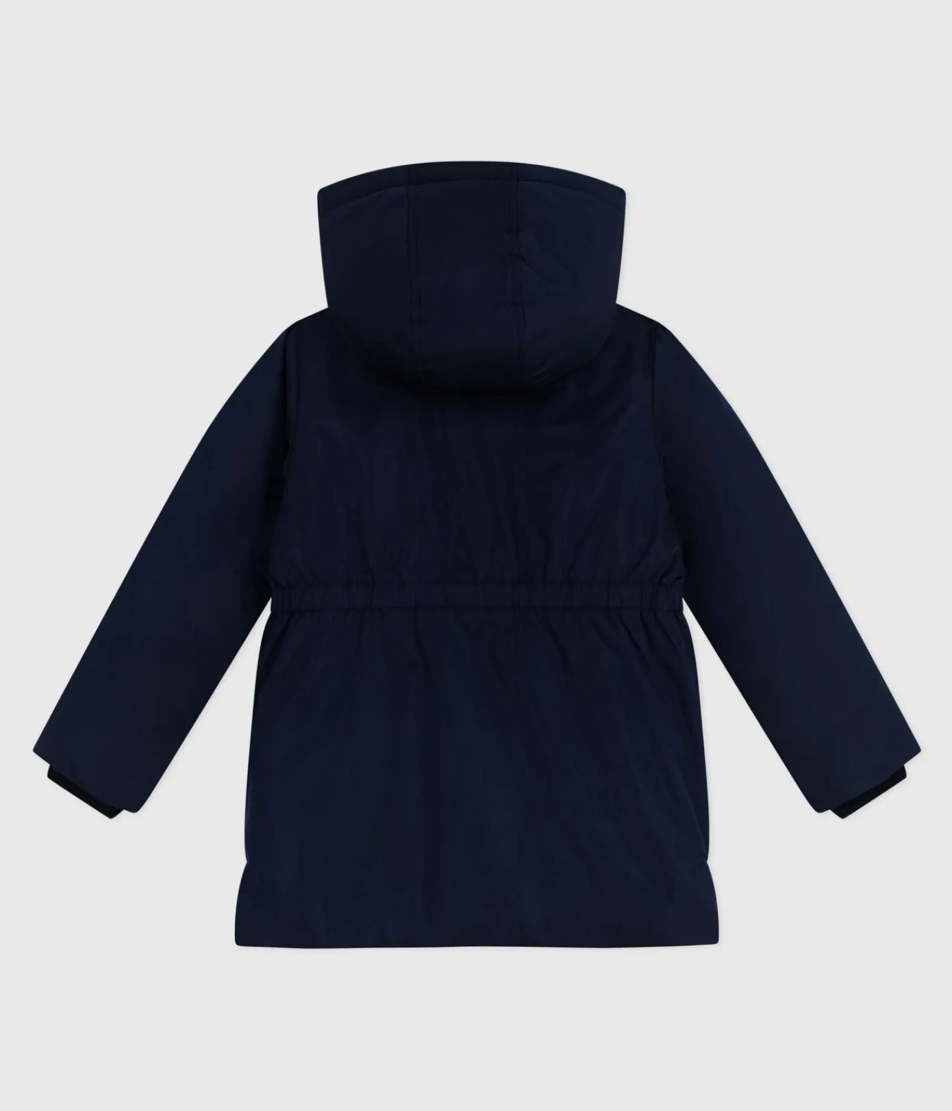 Petit Bateau Mäntel, Jacken, Regenjacken*Kinder-Parka halblang und einfarbig blau SMOKING