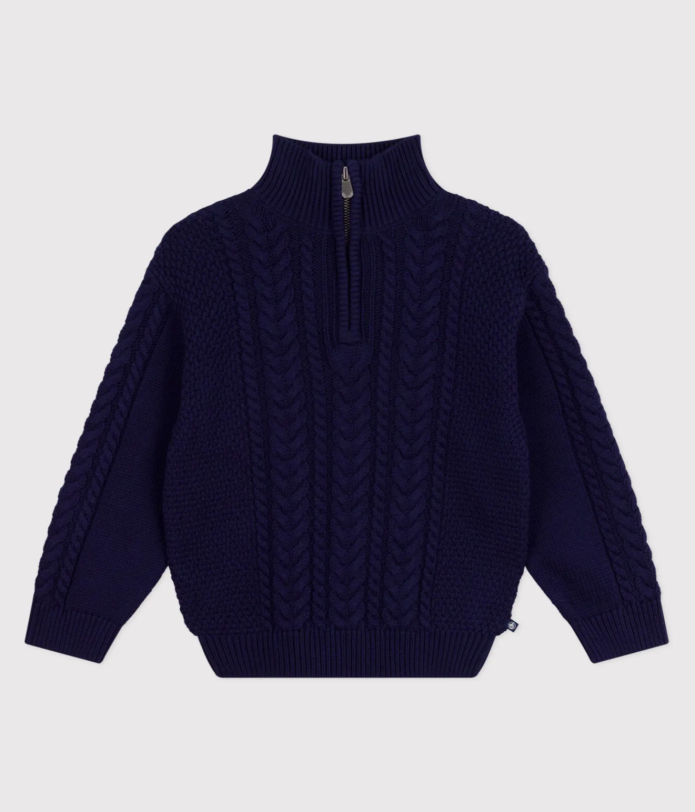 Petit Bateau Sweatshirts, Pullover, Cardigans*Kinder-Pullover mit Stehkragen aus einfarbiger Baumwolle SOIR