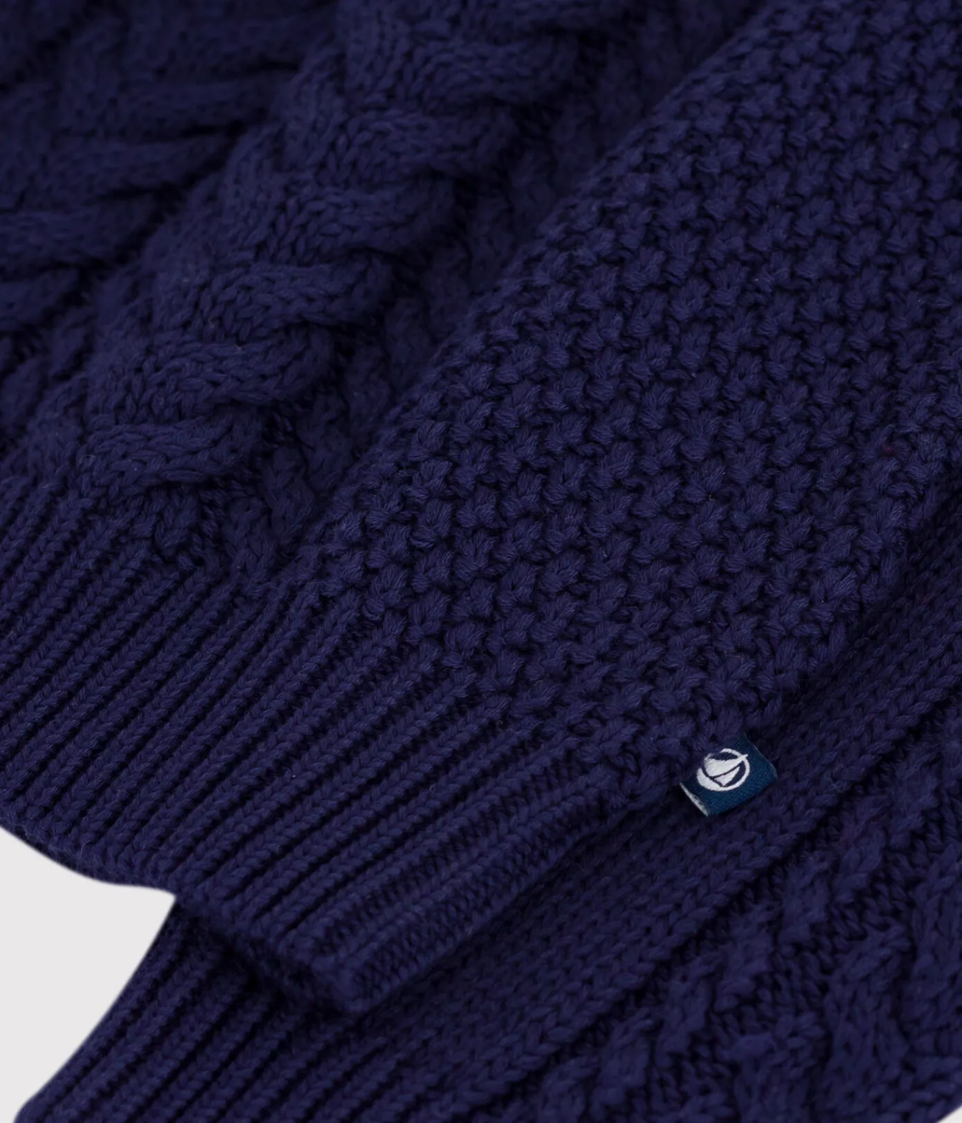 Petit Bateau Sweatshirts, Pullover, Cardigans*Kinder-Pullover mit Stehkragen aus einfarbiger Baumwolle SOIR
