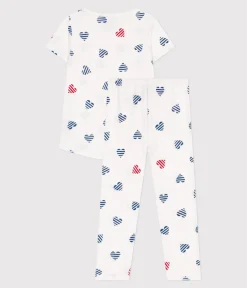 Petit Bateau Schlafanzüge, Pyjamas|Schlafanzüge, Nachthemden*Kinder-Pyjama aus Baumwolle mit Blumenmotiv MARSHMALLOW/ SPI/ MULTICO