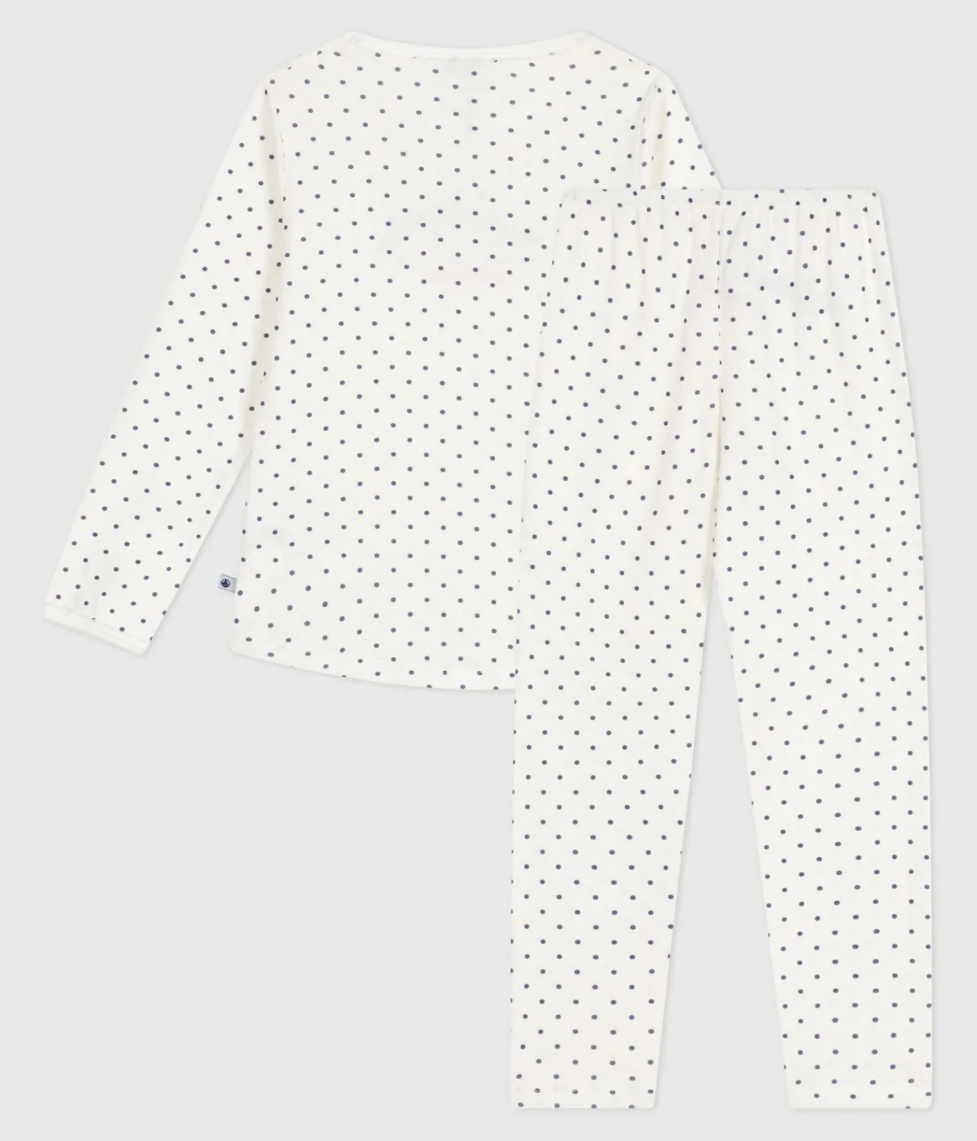 Petit Bateau Schlafanzüge, Nachthemden*Kinder-Pyjama aus Baumwolle mit Pünktchenmuster blau MARSHMALLOW/ SOIR